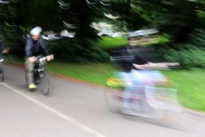 Auf dem Fahrrad schnell zur Schule